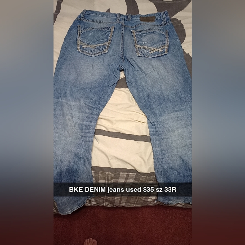 BKE DENIM ripped jeans sz 33r